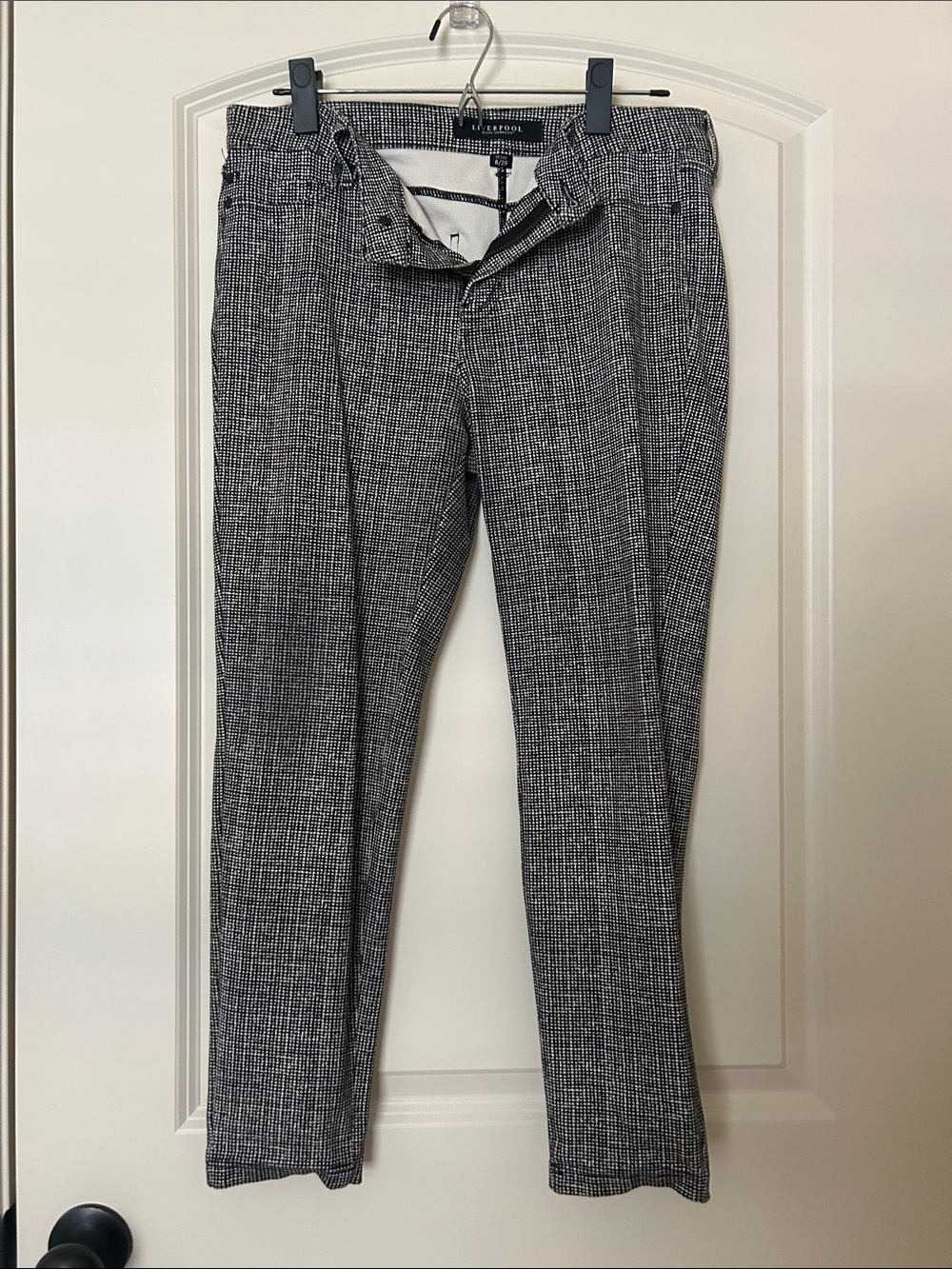 Liverpool Jeans Company Black & White Skinny Dress Pants